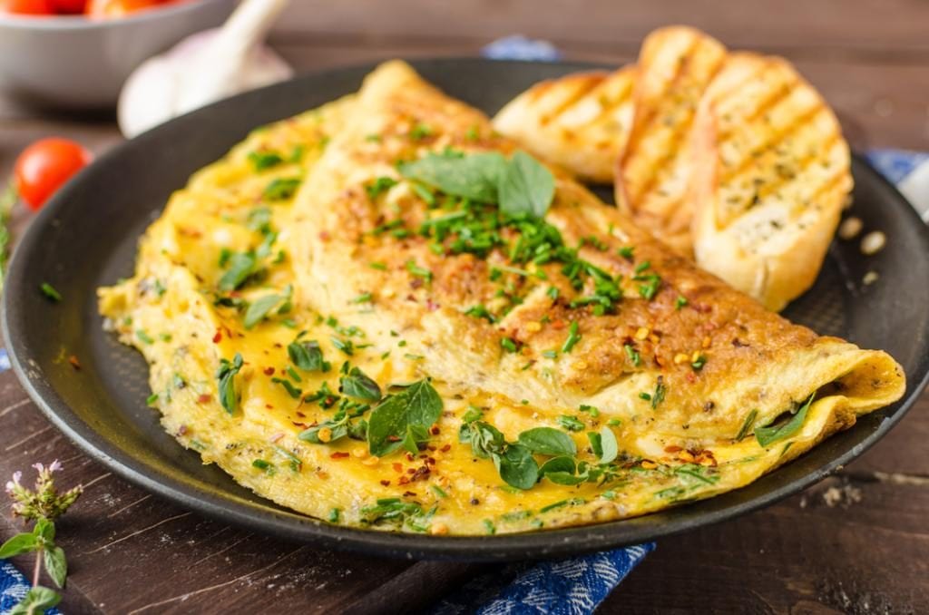 Melted Gruyere Cheese With Omlette Snails